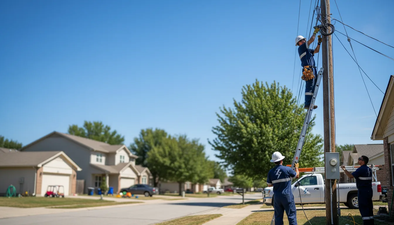 Residential electrician providing installation services in Bridgeport, PA